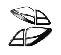 Tail Lamp Housing ABS Matte Black Rear Bumper Tail Light Cover Lamp Frame For Mazda For BT50 BT-50 2012-2020 Rear Light Shell(Carbon Fiber)