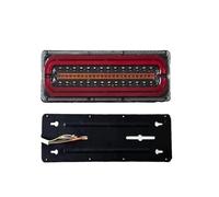 Tail Light 2piece LED Trailer Rear Flashlight 12V 24V Truck Running Turn Signal Brake Reverse Lamp Tractor Taillights Rear Tail Lights(2X 12V-24V 41cm)