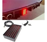 Tail Light 72LEDs Car Brake Light Accessories Led Signal Lights Rear Diffuser Spoiler Tail For BMW For Universal 12V F1 Style(Model B-Red)