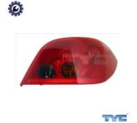 TYC Rear light 11-0250-01-2 Left without bulb holder PEUGEOT: 307 Hatchback