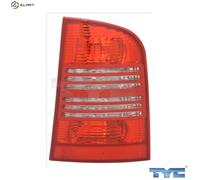 Tail Light Assembly TYC 11-0381-01-2 For SKODA