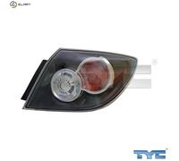 TYC 11-11803-01-2 Tail Light Assembly Right Without Bulb Holder Fits Mazda 3