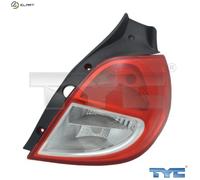 Taillight TYC 11-12041-01-2 for RENAULT
