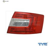 Tail Light Assembly TYC 11-12672-01-2 For SKODA