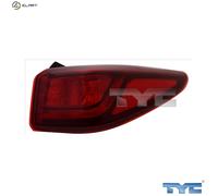 Rear Light Right TYC Fits HYUNDAI Kona Suv Van 17-23 92402J9000