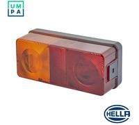 HELLA left rear light with license plate light, rectangular