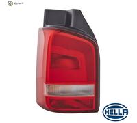 HELLA 2SK 010 318-071 Rearlight - Bulb - Crystal clear/Red - ECE/CCC - left