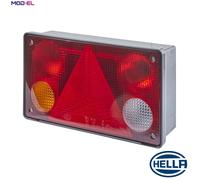 HELLA 2VP 340 400-151 Rearlight - Bulb - mounting/Bolted - Lens Colour: Multi-coloured - Plug: Blade Terminal - left - Quantity: 1