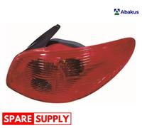 TAIL LIGHT ASSEMBLY FOR PEUGEOT 206 ABAKUS 550-1931L-UE FITS LEFT