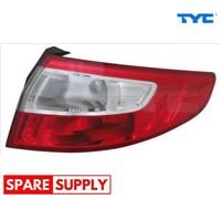 TAIL LIGHT ASSEMBLY FOR RENAULT FLUENCE TYC 11-11961-01-2 FITS RIGHT
