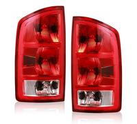 Tail Light Compatible With 2002 2003 2004 2005 2006 Dodge Ram 1500 2500 3500 Rear Light Brake Lamps - Bulb and Harness Included Replaces CH2800147 CH2801147