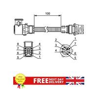 Tail Light Conversion Cable Set For DAF 75 01- CF 13- LF 13- XF 12-