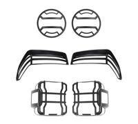 Tail Light Cover Trim Car Front Headlight/Tail Light/Wheel Eyebrow Lamp Guards Cover Trim For Jeep For Wrangler JL 2018-2024 Rear Light Cover Trim
