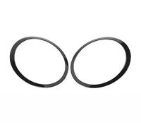 Tail Light Cover Trim Car Headlight Taillight Cover Trim Black/Silver Trim Ring For BMW For Mini R55 R56 R57 R58 R59 2007-2015 Front/Rear Lamp Cover Trims Rear Light Cover Trim(Black For Headlight)