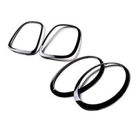Tail Light Enclosure 1 Set Headlight Tail Lights Decoration Trim Surrounding Rings Sticker For Mini For F55 F56 F57 For Cooper S Rear Light Enclosure