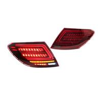 Tail Light For Benz W204 C180 C200 C63 C250 C280 C300 For AMG 2007-2014 Tail Light Turn Signal Reverse Lamp Pair Brake Running Taillights Rear Tail Light(Red)