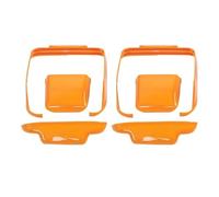 Tail Light Guard ABS Car Rear Tail Light Lamp Decoration Cover For Jeep For Wrangler JL 2018 Up Exterior Accessories Taillight Guard Cover(Orange)