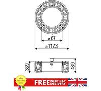 HELLA 2SB 009 362-011 Tail Light - LED - 24V - mounting/Screw Connection - Lens Colour: Red - Cable: 250mm - Plug: AMP - right/left