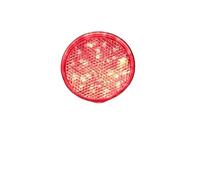 Tail Light Lamp 12V Auto Motorcycle Round Tail Lights Turn Singal Light ATV LED Reflectors Truck Side Marker Warning Lights 24SMD Taillight Assembly(Red A)