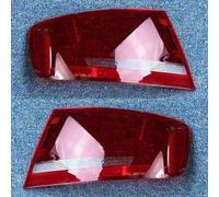 Tail Light Lens Cover Compatible With A4 A4L B8 2009 2010 2011 2012 Rear Outer Tail Lamp Cover Brake Lights Shell Auto Lampshade Replacement Parts(Outside A Pair)