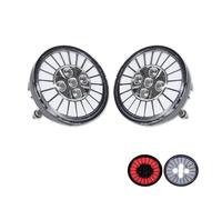 Tail Light Vehicles 2-in-1 Rear Bumper Reflector Tail Lights Red LED Brake Light White Backup Reverse For Pontiac Solstice Base GXP Trailer Tail Lights Led(Clear Lens)