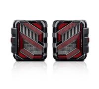 Tail Lights For Jeep For Wrangler JL For JLU 2018+ LED Tail Lights Daytime Running Light Rear Brake Lamp Turn Signal Reverse Light Rear Light(Clear,US version)