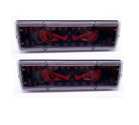 Tail Lights Lamps Assembly 30cmlong 24V Truck Devil's Eye Tail Light Turn Brake Signal Rear Running Lamp Taillight(2pcs YY)
