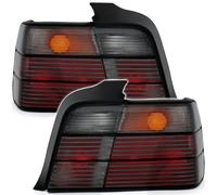 Tail Lights Left + Right Black For BMW E36 Sedan 1990-1998