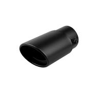 Tail Muffler Pipe 1Piece Design Heart Shape Style Stainless Steel Black Exhaust Tips Muffler Tail Pipe Car Exhaust Tips(Black-13)