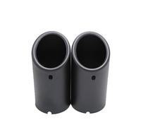 Tail Muffler Pipe 75mm For A3 A1 For A4 B8 2009-2016 For Q5 2009-2012 Carbon Car Rear Exhaust Tail Pipe Muffler Car Exhaust Tips(2pcs Matte Black)