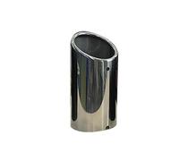 Tail Muffler Pipe 75mm For A3 A1 For A4 B8 2009-2016 For Q5 2009-2012 Carbon Car Rear Exhaust Tail Pipe Muffler Car Exhaust Tips(1pcs Silver)