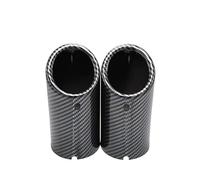 Tail Muffler Pipe 75mm For A3 A1 For A4 B8 2009-2016 For Q5 2009-2012 Carbon Car Rear Exhaust Tail Pipe Muffler Car Exhaust Tips(2pcs Carbon fiber)