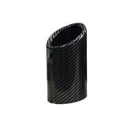 Tail Muffler Pipe 75mm For A3 A1 For A4 B8 2009-2016 For Q5 2009-2012 Carbon Car Rear Exhaust Tail Pipe Muffler Car Exhaust Tips(1pcs Carbon fiber)