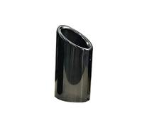 Tail Muffler Pipe 75mm For A3 A1 For A4 B8 2009-2016 For Q5 2009-2012 Carbon Car Rear Exhaust Tail Pipe Muffler Car Exhaust Tips(1pcs Black)