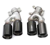 Tail Muffler Tip Silencer For 5 Series G30 G38 2018-2021 Car End Pipes Tail Exhaust Pipe Outlet Muffler Cover(Black)
