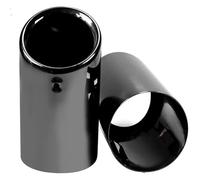 Tail Muffler Tip Silencer For A1 A3 A4 TT 2009-2015 2Pcs/Set Muffler Tip Tail Throat Car Exhaust Muffler Tip Pipes Covers(Black-8.9cm)