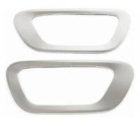 Tail Muffler Tip Silencer For C5 For Aircross 2017-2019 Stainless Steel Car Cover Sticker Exterior Door Edge Frame Cover Sticker(Rear Door Silver)