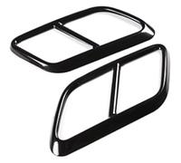 Tail Muffler Tip Silencer For L&and R&over For R&ange R&over For Velar 2017-2023 Exhaust Pipe Trim Sticker Car Tail Throat Frame Cover(Black)