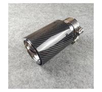 Tail Muffler Tip Silencer For M Series Universal Muffler 1PCS Black Matte Carbon Fiber Rear Tail Exhaust Pipe Tip(In 70mm Glossy)