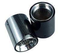 Tail Muffler Tip Silencer For M2 F87 M3 F80 M4 F82 F83 M5 F10 M6 F12 F13 Series Universal Trim Muffler Tip Car Rear Tail Exhaust Pipe(In 70mm Out 93mm)