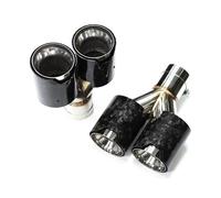 Tail Pipe 1 Pair Exhaust Tip For BMW Performance Exhaust Quad Y Universal Forged Carbon Fiber Car Exhaust Pipe Muffler Nozzle Tailpipe Car Exhaust Tip(ID54MM)