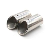 Tail Pipe 1 Pair For VW For Jetta For MK6 .4T 2012 2013-2015 Car Exhaust Tip Muffler Pipe Cover 70cm Stainless Steel Tailpipe Car Exhaust Tip(2pcs Silver)