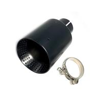 Tail Pipe 1 Pcs Matt Black Stainless Steel Muffler Tailpipe Exhaust Tip System Pipe Universal 51/54/57/60MM For VW End Exhaust Pipe(63MM IN-89MM OUT)