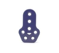 Tail Pipe 1 PCS Universal Car Exhaust Muffler Mounting Bracket Heavy Duty Rubber Hanger Bushing Support 2 4 7 Holes Exhaust Pipe Adapter(1x 7 holes-Blue)