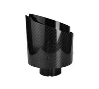 Tail Pipe 1 Pcs Universal Car Stainless Steel Bright Black Twill Glossy Muffler Exhaust Nozzle Tip 130mm Exhaust Pipe Adapter(66mm-130mm)