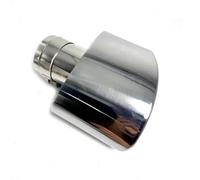 Tail Pipe 1 Piece 304 Stainless Steel Universal Car Exhaust End Tip 150mm Outlet Rolled Oval Slant Muffler Tail Pipe For Cars Exhaust Tail Pipe(48-150 Right)