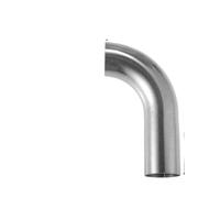 Tail Pipe 1Pc 19mm 25mm 32mm 38mm 63mm 90° Bend Elbow Pipe Tube DIY Exhaust Pipe Air Intake Tube For Car 304 Stainless Steel Exhaust Muffler(32mmOD 120mm 65mm)