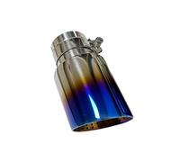 Tail Pipe 1pcs Automobile Parts Exhaust Pipe Silencer Tail Throat Stainless Steel Blue Wasp Nest Large Diameter Trumpet Mouth Car Exhaust Tip(51mm-114mm)