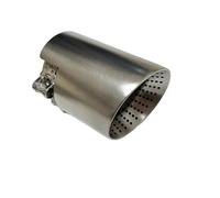 Tail Pipe 1pcs Exhaust Nozzle Stainless Steel Length 120mm Large Diameter 101mm 114mm Open Car Muffler System AK Interior Exhaust Tail Piece Tip(70mm-101mm)
