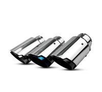 Tail Pipe 1pcs For Accord 2003-2007 For Acura TSX 2004-2008 Stainless Steel Exhaust Pipe Universal Modified Car Tail Tip Exhaust Pipe(Blue in60-out101mm)